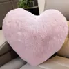 Coussin en peluche doux en forme de coeur, oreiller pour la décoration de la maison, coussin en peluche, chambre moelleuse, oreiller décoratif pour enfants, maison luxueuse 240115