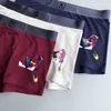 Mäns designers märke underkläder designer boxer organiska bomullshorts modal sexiga gay mäns 3 stycken boxare andningsbara nya mesh herrar underkläder storlek l-xxxl