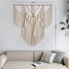 Arazzi Arazzo Macrame Decorazione Boho Stile nordico Tessuto a mano Appeso a parete Soggiorno Arte Decor Bohémien