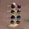 Decorative Plates Sunglasses Display Stand Eyeglasses Rack Shelves Storage Box Bamboo Holder Shelf