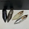 Suojialun outono feminino sapatos de salto plano moda dedo do pé apontado deslizamento em sapatos mocassins senhoras elegante vestido ao ar livre casual bailarinas s 240115