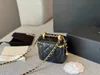 designer kosmetisk väska liten rymlig fåfänga låda kvinnor handväska läppstift väska klassisk mönster makeup handväska väskor handväska