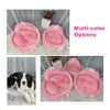 Hanpanda Fantasy Bow Lace Hundebett für kleine Hunde 3D abnehmbares ovales rosa Prinzessinnen-Haustierbettkorb für Hund Haustier Hochzeitsmöbel 240115
