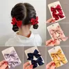 Accessori per capelli Charmsmic Forcine per bambini in stile coreano Simpatica principessa con design a nodo in stoffa Clip per bambina femmina