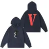 2024 VLONE Marque Sweats à capuche Hommes Femmes Designers Lettre Loose Apparel Mode Noir Blanc Luxurys Vêtements Street Polos Vlone Vêtements