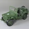 KDW – modèle de voiture en métal moulé sous pression, échelle 1/18, véhicule tactique militaire, réplique Miniature Willys à collectionner, 240115