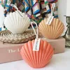 Craft Tools 3D Shell Shaped Candle Silicone Mold Fan-shaped Striped Shell Scented Candle Plaster Making Mould Epoxy Resin Molds Home Decor YQ240115