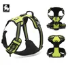 Truelove Reflective Nylon Stor husdjurshund Harness alla väder vadderade justerbara säkerhetsfordonsledningar för hundar PET TLH5651 240115