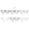 Lunettes de soleil GSBJXZ TR90 Lumière bleue ronde myope lunettes femmes hommes étudiant lunettes optiques prescription 0 -0,5 -0,75 à -6,0