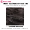 Forlisee White Wig Women's Long Hair Full Head Cover Lolita Japanese Cos Air Bang Long Straight Hair Wig Cover240115