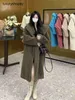 Maxmaras Coat orsacchiotto femminile da donna Cashmere Coats Wool Winter 2024 New Star Style Army Green Fur Particle Fleece Fleece Mid Len S0LJ