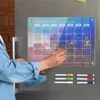 Colorido claro acrílico calendário magnético placa de geladeira ímã planejador semanal programação mensal para fazer lista 240113