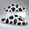 New Cow Shark Slippers Outdoor and Indoor Trendy Support Men's Summer Thick Sole Feet Stepping Feeling Slippers Outdoor Slippers