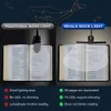 Night Lights 14 LED Clip On Book Light Colors 8 Brightness Usb Night Light Portable Reading Light Book Lamp Mini Desk Lamp YQ240207