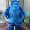 2019 factory blue monster cartoon character mascot costume for adult238e