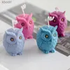 クラフトツール3Dフクロウのシリコンキャンドルカビdiyかわいい小さな動物キャンドル製造用品石鹸プラスター石膏樹脂樹脂の家の装飾ギフトyq240115