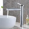 Bathroom Sink Faucets Basin Brass Faucet Vessel Sinks Mixer Vanity Tap Swivel Spout Deck Mounted White Color Washbasin