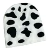 Novos gorros de tricô chapéu masculino feminino parágrafo qualidade boné branco preto verifica leopardo vaca quente houndstooth vintage cem tomar frio boné para mulheres chapéus