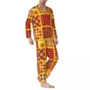 Męska odzież sutowa piżama mąż patchwork druk snu zwierzęcy skóra dwupoziomowa swoboda piżamy