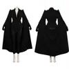 Cruella Cosplay Costume Black Coat Fits Halloween Carnival Party Suit2993