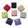 Whole- By China Post -- NEW Whole paper jewelery gift box 4 4 3cm more color ring box 144pcs lot2798