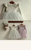 Girl Dresses Kids For Girls 2024 Autumn Korean Princess Long Sleeve Lace Cute Print Dress Baby