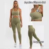 Ensembles actifs Femmes Yoga Outfit 2 Pièces Costume Gym Entraînement Soutien-Gorge Et Leggings Stretch Lady Activewear Vêtements De Sport Perméables Fitness Jogging Ensemble