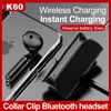 Écouteurs K60 Mini écouteur professionnel sans fil Fone Bluetooth écouteur pour téléphone Android écouteurs avec Microphone casque mains libres