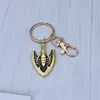 Keychains anime Längre design jojos bisarra äventyr kujo jotaro pil pendel charm nyckel kedja för bilar nyckelningstillbehör