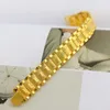 Nareyo Pure 18K 999 Gula guldarmband för män Klassiska bröllop Julklappar smycken förtjockning Never Fade240115