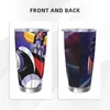 Tumblers UFO Mazinger Z Tumbler Vacuum Insulated Goldorak Actarus Anime Thermal Cup With Lid Straw Double Wall Mugs Water Bottle 20oz