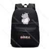 Sacs étudiants boba thé noir scolaire sac sac à dos adolescents sacs de livre enfants mignons caricatures animaux imprimé knapsack enfants