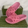 Femmes Hommes Sandales Caoutchouc Slide Slipper Designer Diapositives Causal Antidérapant Diapositives Été Tongs En Plein Air Fleur Plate-Forme Pantoufles Taille 4-11.5 Avec Boîte NO010