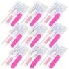 Kit per nail art, 10 set di strumenti per manicure, lime adesive finte, aste in legno