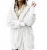 Femmes fausse fourrure vestes vêtements d'extérieur hiver à capuche manteaux de velours designer vêtements amples chaud doudoune veste de mode manteau de haute qualité veste tricotée