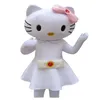 2018 High quality Mascot Costume Cute kitty Halloween Christmas Birthday Character Costume Dress Animal White cat Mascot Ship307C