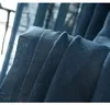Prosta nowoczesna bawełniana przędza zasłony czysty kolor bawełniany płótna przędze zasłony jest zagęszczona biała przędza zasłony do sypialni mieszkanie 240115