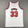 1997-98 Maglie da basket retrò 1 Dennis Rodman Scottie Pippen 33 all Star 23 Maglia bianca nera rossa Mens Youth cucita Ritorno al passato