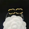 Orecchini di design da donna di moda Orecchini a bottone placcati oro 18 carati Geometria Lettera di marca Orecchini retrò Accessori per gioielli da sposa