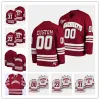 Custom Mens women youth Massachusetts Minutemen UMass College Hockey Jersey Cale Makar Bobby Trivigno Scott Morrow Ryan Ufko Josh Lopina Garrett Wait