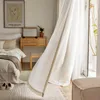 Bohemian cotton linen curtain yarn Beige curtain living room bedroom curtain Southeast Asia retro tatami curtain custom tulle 240115