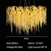 Lustre français de luxe éclairage intérieur créatif Led Lustre doré gland éclairage salon chambre salle à manger Lustre