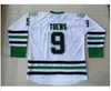 Personalizado Mens North Dakota Fighting Sioux Hockey Jersey Qualquer Nome Qualquer Número Verde Branco Preto Universidade Costurada Jerseys
