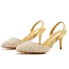 Sandali Sandali da donna Scarpe con tacco basso con cinturino Bocca poco profonda Taglia grande Ragazze Perla Stiletto Matrimonio Trasparente Con lacci Beige P