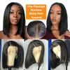 Brazilian 13*4 Lace Front Wig Short Human Hair Wigs Remy Hair 4*4 Lace Short Bob Straight Wig Wigs for Women Swiss Lace QT Hair240115