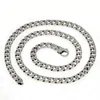100% solide S925 argent sterling Miami chaînes cubaines collier pour hommes femmes bijoux fins serrure 7mm 50 55 60CM chaîne de fermoir de réservoir X050245G