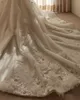 Роскошные свадебные платья с цветочной аппликацией без рукавов, трапециевидное свадебное платье с блестками и открытой спиной, платья de novia, индивидуальный заказ