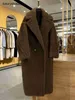 Maxmaras Coat Teddy Bear Womens Cashmere Caats Wool Inverno 2024 Autumnwinter 18 Color Star Mesmo estilo Partícula de pele Fleece M