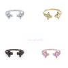 bijoux vivianeism westwoodisme anneaux doubles diamants ouverts ouverts anneaux minimalistes accessoires classiques