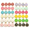 13mm A-Z lettre anglaise pendentif breloques collier Bracelet mode rond en métal bijoux à bricoler soi-même faisant des accessoires blanc noir bleu Rose Rose rouge jaune vert violet couleur